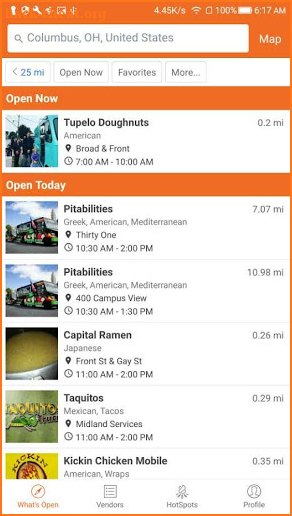 StreetFoodFinder screenshot