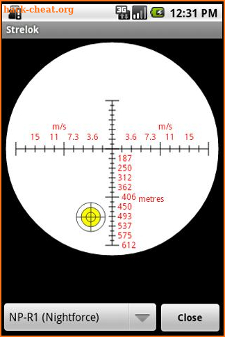 Strelok. Ballistic calculator screenshot