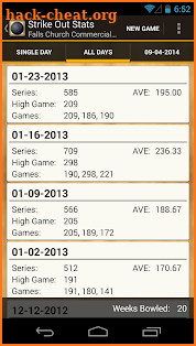 Strike Out Stats screenshot