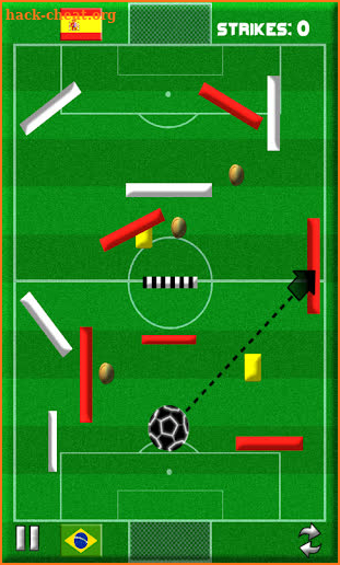 Strike The Goal -Soccer Themed Physics Puzzle Game screenshot