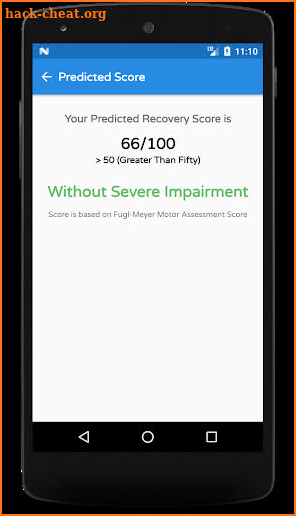 Stroke Recovery Predictor screenshot