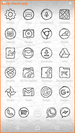 Strokes Black - Icon Pack screenshot