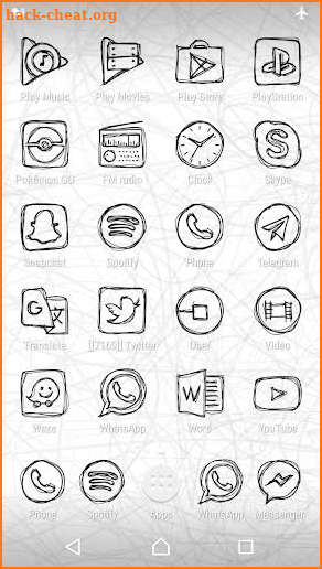 Strokes Black - Icon Pack screenshot