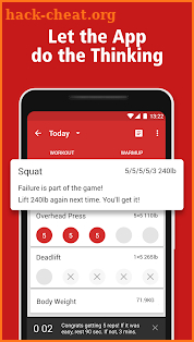 StrongLifts 5x5 Workout Gym Log & Personal Trainer screenshot
