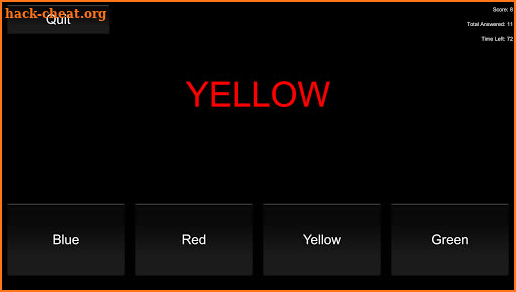 Stroop Tests for Science screenshot