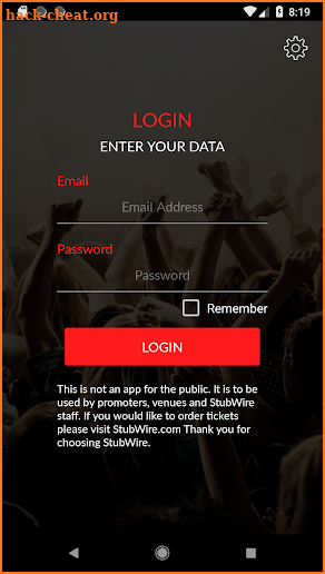 StubWire.com Ticket Scanner screenshot