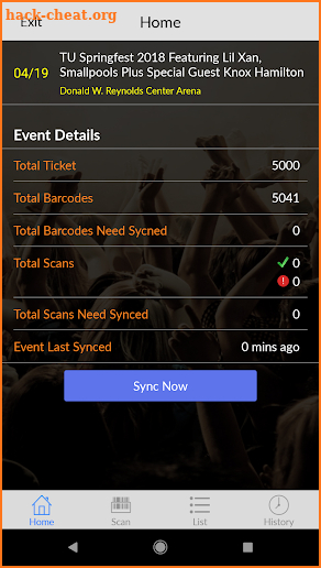 StubWire.com Ticket Scanner screenshot