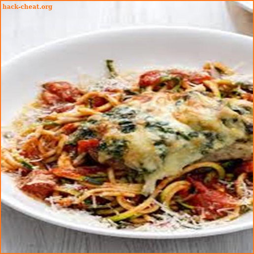 Stuffed Chicken Breast  Zoodles and Tomato Sauce screenshot