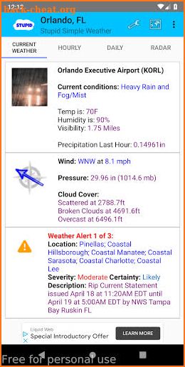 Stupid Simple Weather screenshot