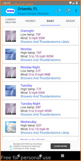 Stupid Simple Weather screenshot