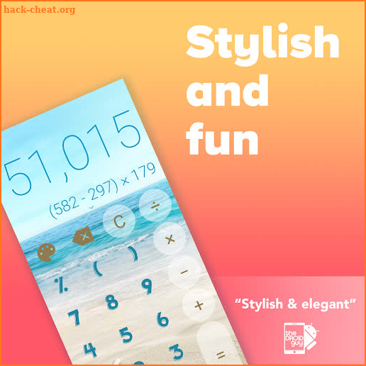 Stylish Calculator Free - CALCU™ screenshot