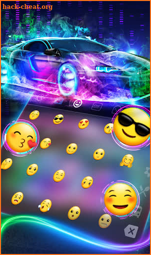 Stylish Cool Laser Car Keyboard Theme screenshot