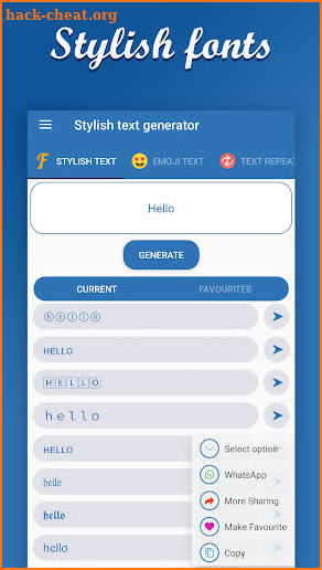 Stylish fonts generator : fancy text, emoji letter screenshot