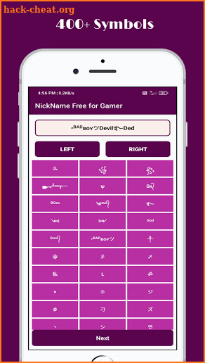 Stylish Nickname Generator Free For Pro Gamer screenshot