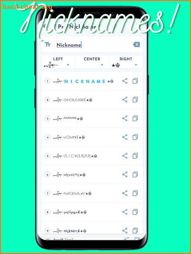 Stylish Text♛: Generator & Nickname screenshot