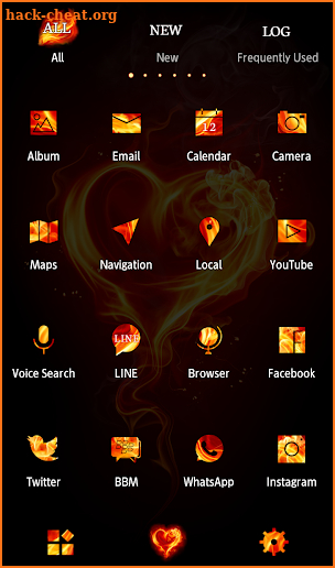 Stylish Wallpaper Fire Love Theme screenshot