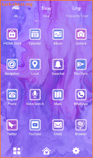 Stylish Wallpaper Purple Marble Theme screenshot