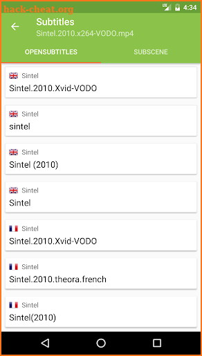 Sub Loader - download subtitles for movies and TV screenshot