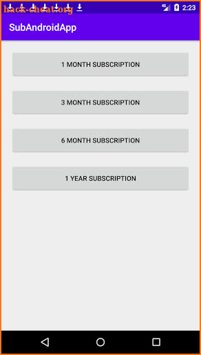 SubAndroidApp screenshot