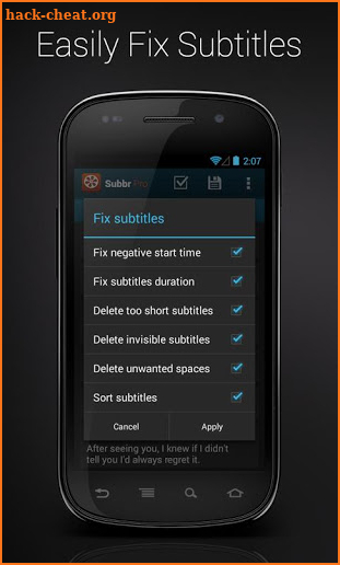 Subbr Pro: Subtitle Editor screenshot