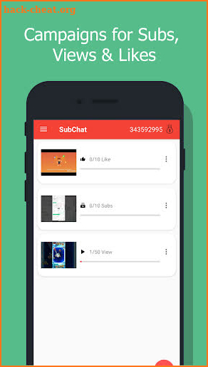 SubChat - Sub for sub to get subs, views & like screenshot