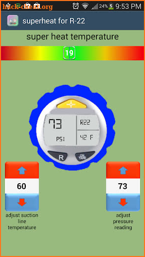 Subcooling & Superheat Calc screenshot