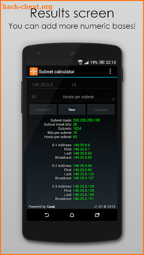 Subnet Calculator screenshot