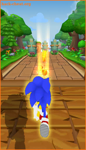 Subway blue Run: hedgehog hero Jungle adventure screenshot