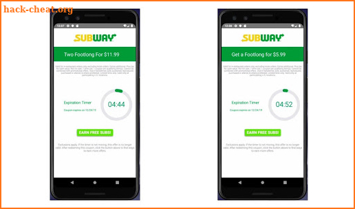 SUBWAY COUPONS  DEALS screenshot