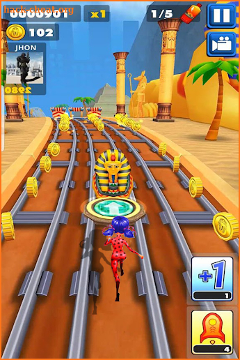 Subway Ladybug Princess Surf Run screenshot