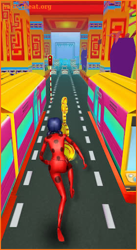 Subway LADYBUG Super Hero chibi run Adventure screenshot