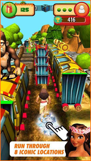 Subway Princess Moana Run screenshot