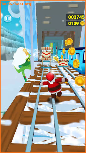 Subway Santa Runner Santa Rush Adventure screenshot