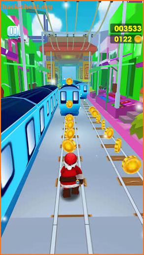 Subway Santa Runner Santa Rush Adventure screenshot