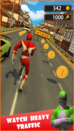 Subway Surf Ninja: Rangers Steel Run screenshot