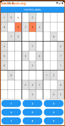 Sudoku screenshot