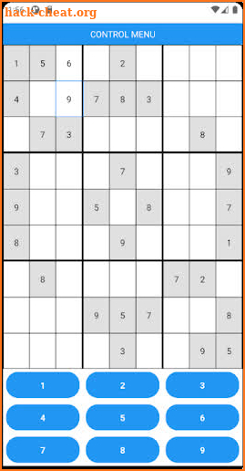 Sudoku screenshot