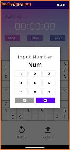 Sudoku screenshot