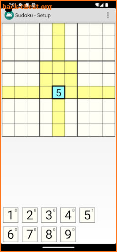 Sudoku screenshot