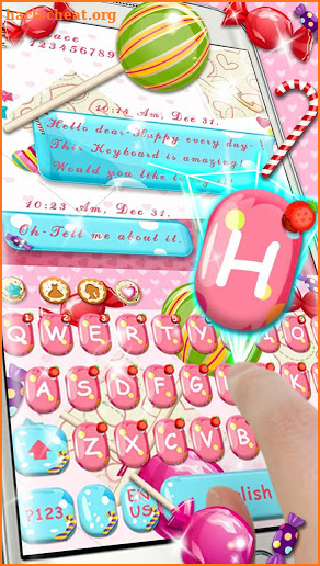 Sugar Colorful Keyboard screenshot