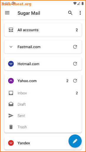 Sugar Mail email app screenshot