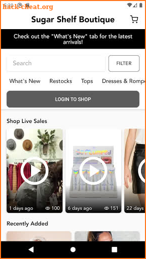 Sugar Shelf Boutique screenshot