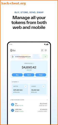 Sui Wallet Mobile screenshot