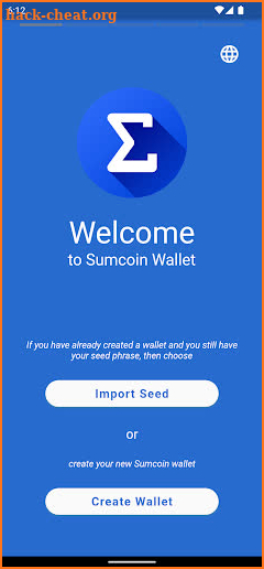 Sumcoin Wallet screenshot