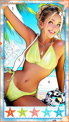 Summer Beach Coloring Games screenshot