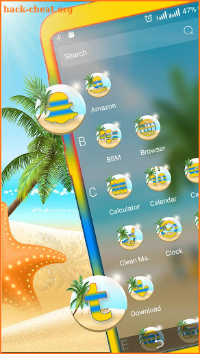 Summer Beach Launcher Theme screenshot