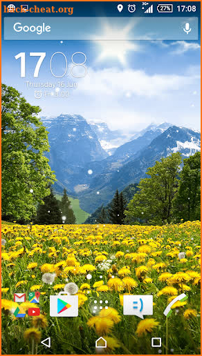 Summer Dandelion Live Wallpaper screenshot