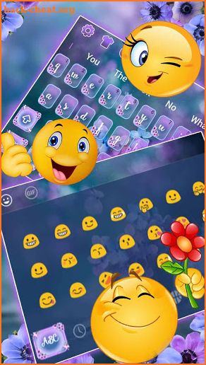 Summer Flower Keyboard Theme screenshot