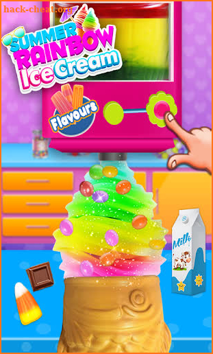 Summer Rainbow Ice Cream - Kids Party Food Maker screenshot