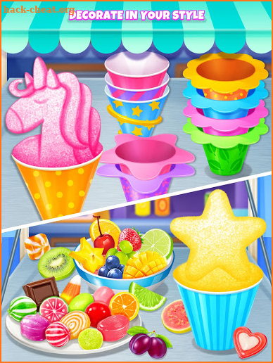 Summer Snow Cone - Icy Rainbow Food Maker screenshot